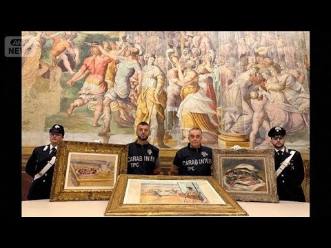 マニャーニ・ロッカ財団の美術館で盗まれたセザンヌなど3点奪還、短時間の窃盗映像に驚きと疑問