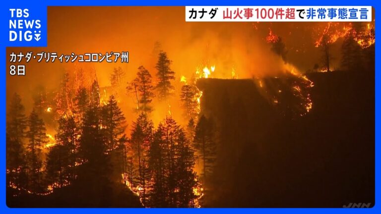 ブリティッシュコロンビア州、山火事100件超で非常事態宣言 制御不能と報じられ不安の声