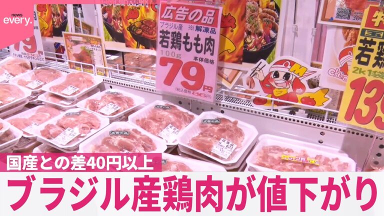 ブラジル産鶏肉、輸入鶏肉の仕入れ値が急落 — 家計の頼みの綱か、安全不安か