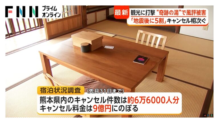 地獄温泉「青風荘.」、阿蘇“奇跡の湯”が風評被害で数千万円のキャンセル 避難先の不安と自衛の動きも